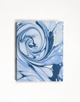 Hand-Marbled Ocean Wave Picture Frame Folding Book - 4x6