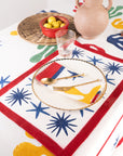 Celestial Matisse Blockprint Placemats – Set of 2