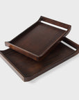 Urban Walnut Acacia Serving Trays - Set of 2