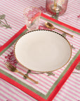 Pink Hydrangea Blockprint Placemats – Set of 2