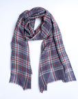 Blue Plaid Scarf
