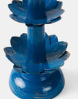Lotus Bloom Tapered Aluminum Candleholder