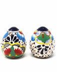 Encantada Handmade Pottery Spice Shakers, Dots & Flowers