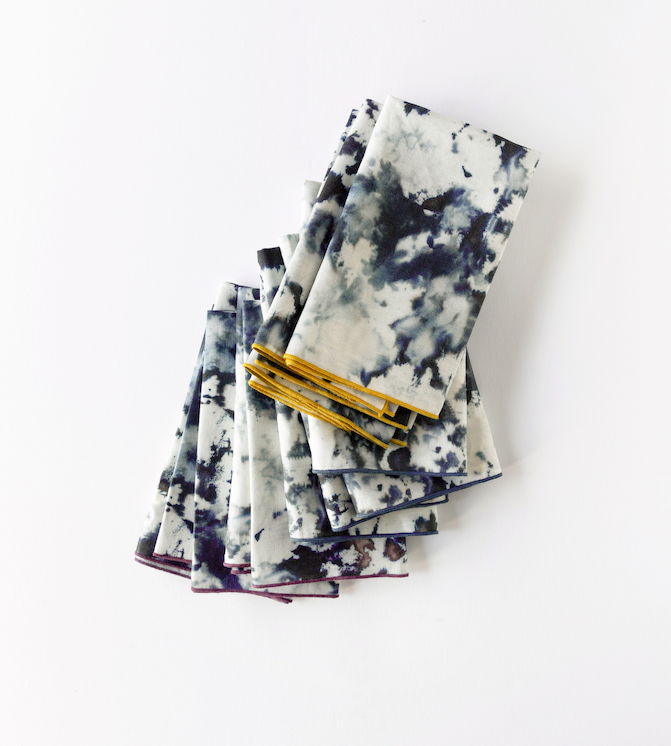 Grey Marble Linen Napkin
