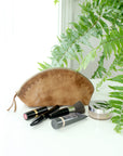 Blossom Leather Travel Pouch