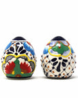 Encantada Handmade Pottery Spice Shakers, Dots & Flowers