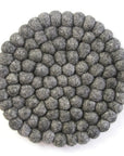Dark Gray Felt Ball Trivet