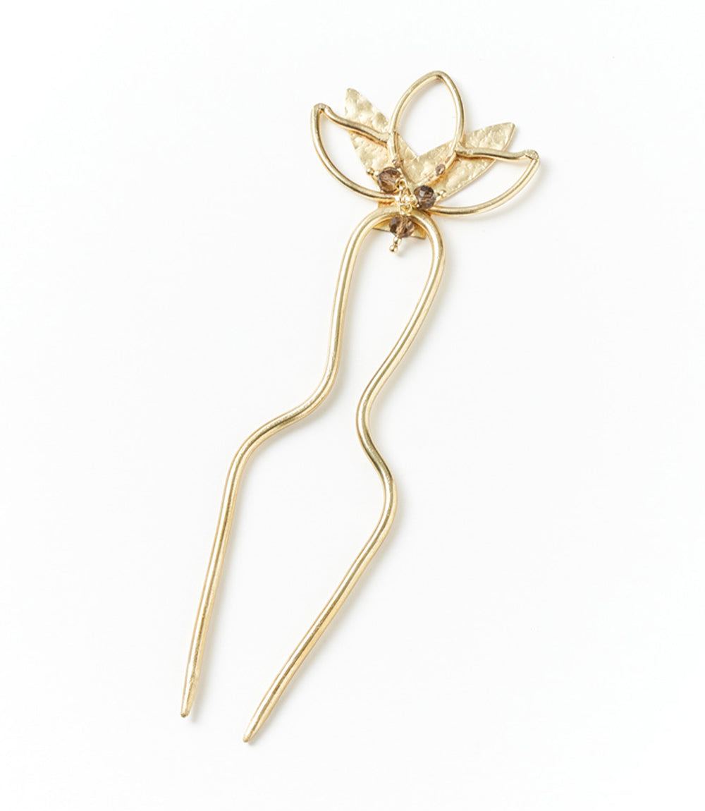 Kairavini Gold Lotus Hair Pin