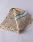 Hand-Loomed Muslin & Linen Beach Towel