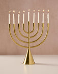 Jyoti Brass Horn Menorah