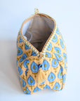 Evil Eye Block-Printed Toiletry Bag