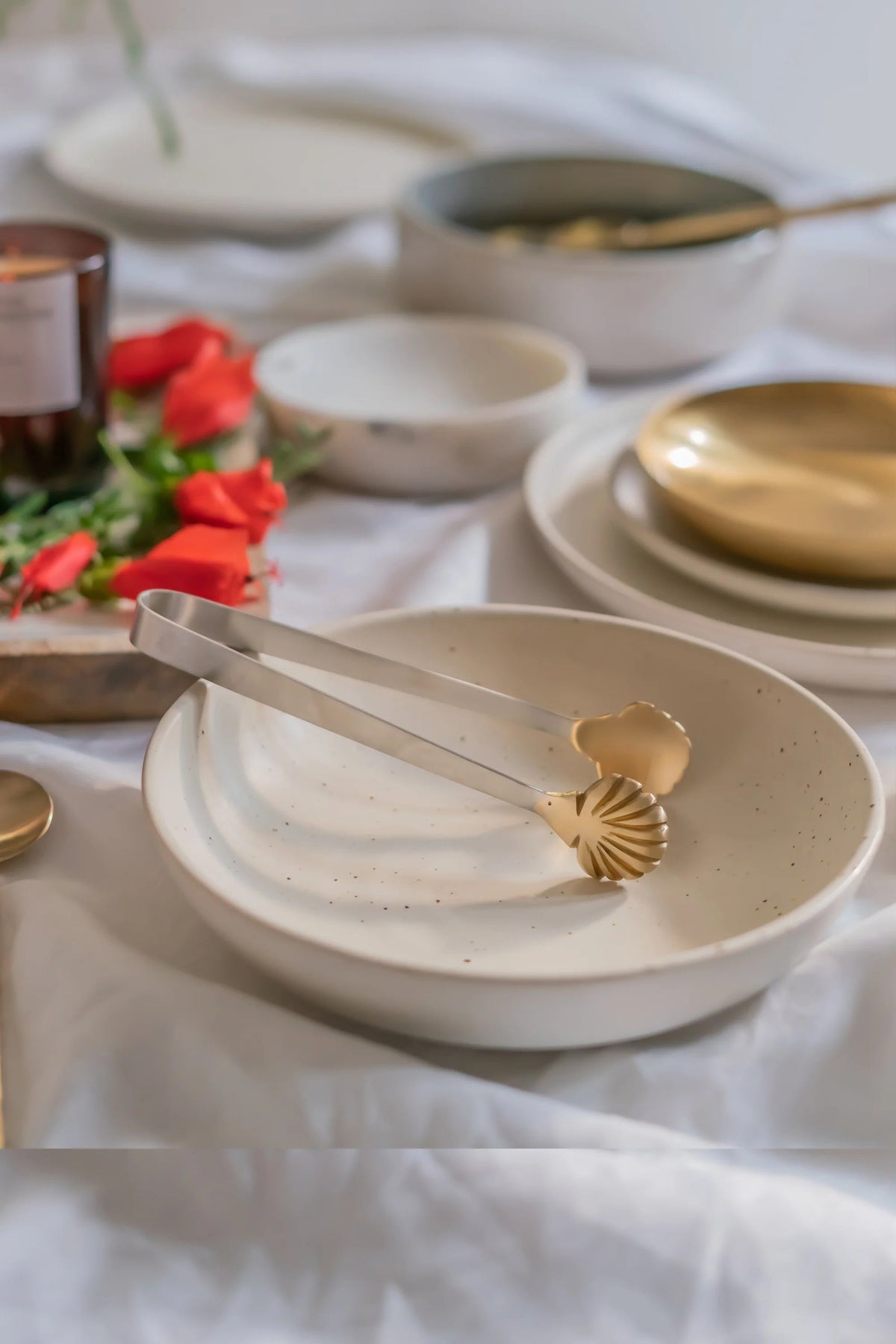 Seashell Serving Tongs