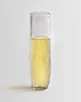 Pebbled Stemless Flutes – Set of 4