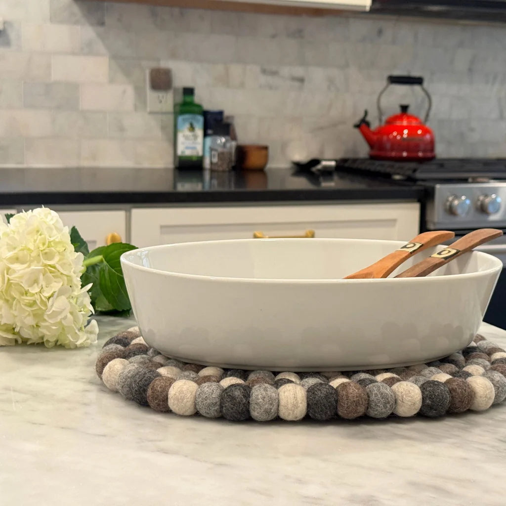 Felt Casserole Trivet - Pebble