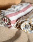 Yellow & Blue Handloom Turkish Towel