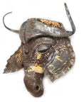 Buffalo Recycled Metal Wall Mask