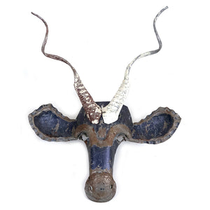 Kudu Recycled Metal Wall Mask