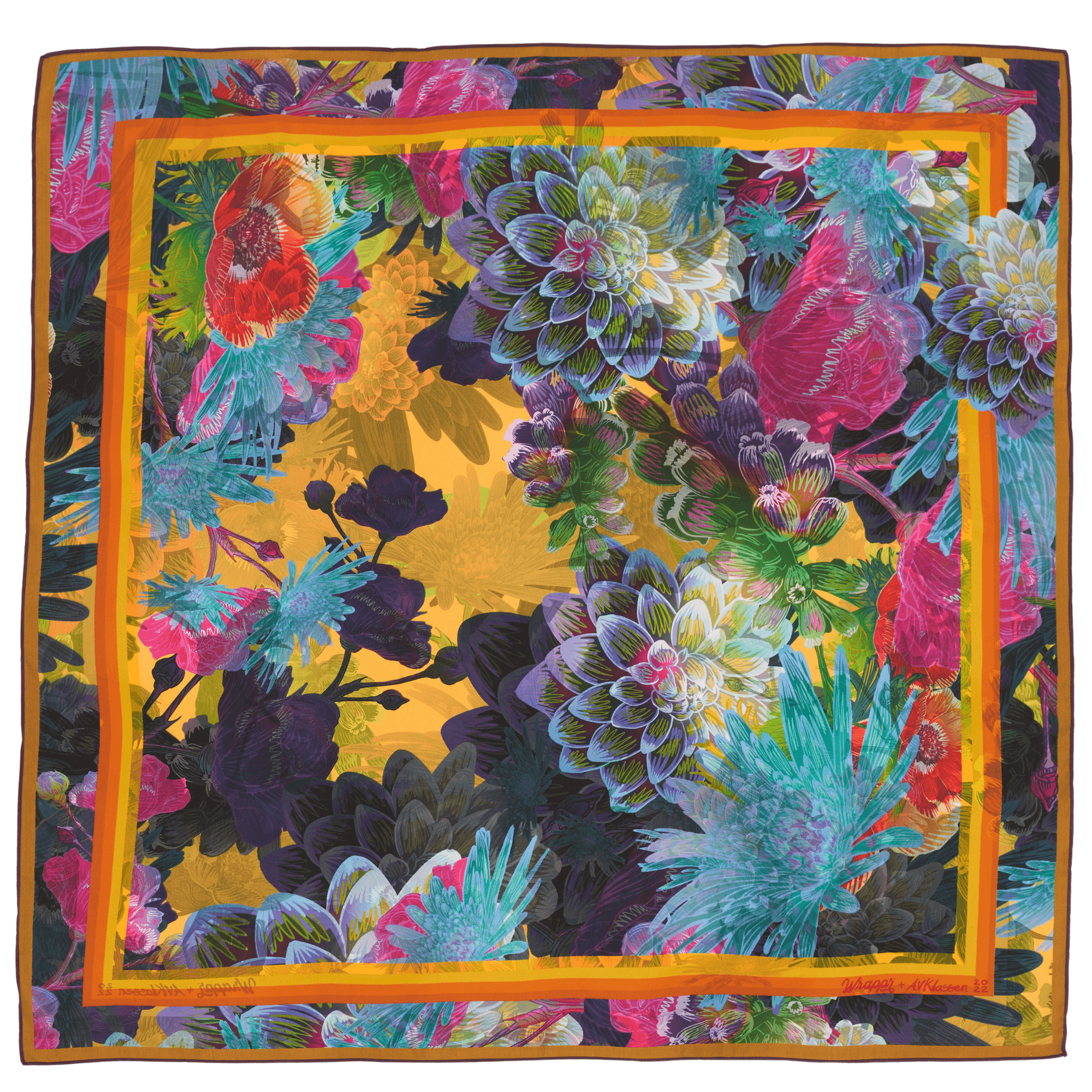 Lilac Mulberry Silk Furoshiki Gift Wrap, 35 x 35
