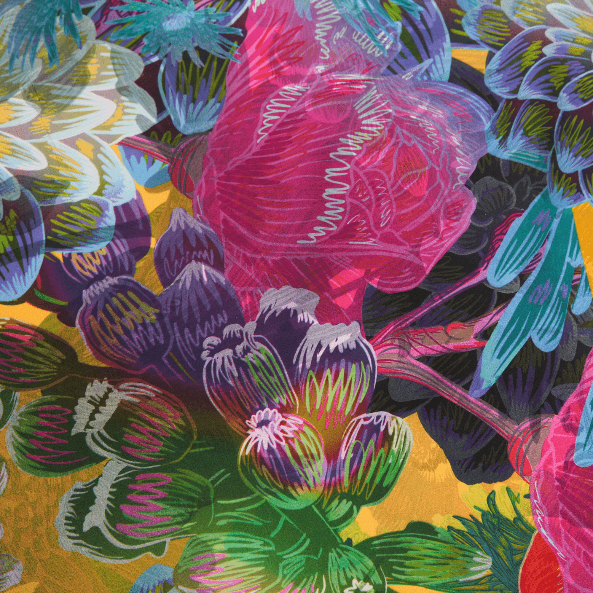 Lilac Mulberry Silk Furoshiki Gift Wrap, 35 x 35