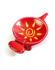 Sunny Crimson Stone Hippo Dish