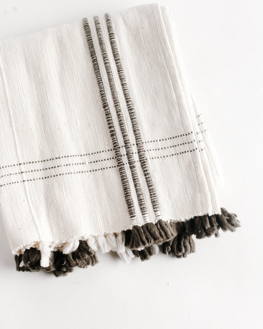 Ribbons Handwoven Cotton Table Runner
