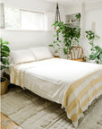 Three-Panel Dotted Cotton Blanket