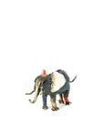Colorful Recycled Oil Drum Elephant Sculptures