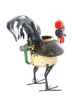 Small Zimbabwean Recycled Teapot Rooster Planter